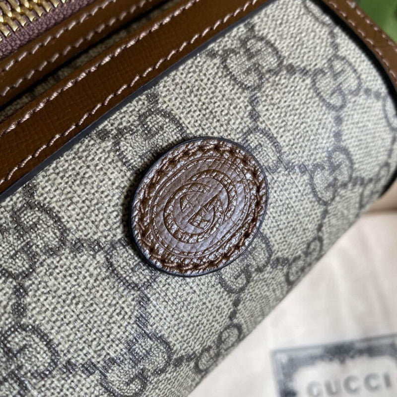 Belt Bag with Interlocking G in Brown GG Supreme 682933 - TGSIKIBW