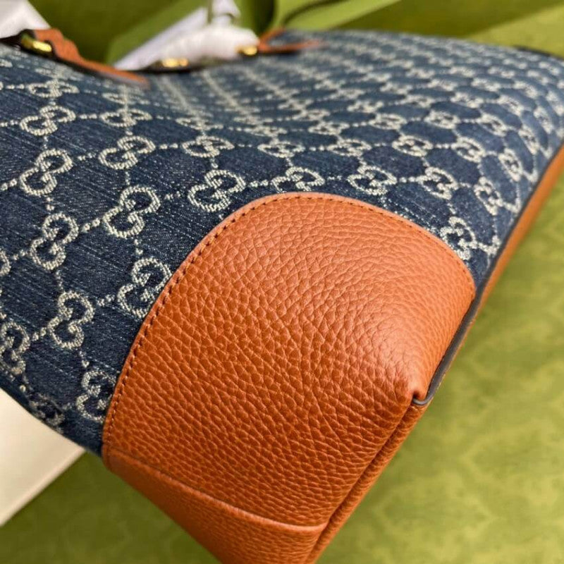Denim Ophidia GG Medium Tote 631685 - TGSIKIBW