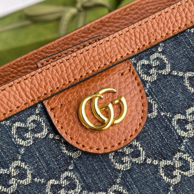 Denim Ophidia GG Medium Tote 631685 - TGSIKIBW
