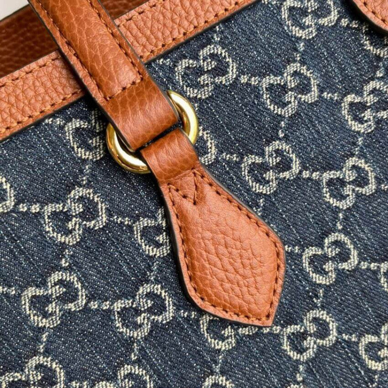 Denim Ophidia GG Medium Tote 631685 - TGSIKIBW