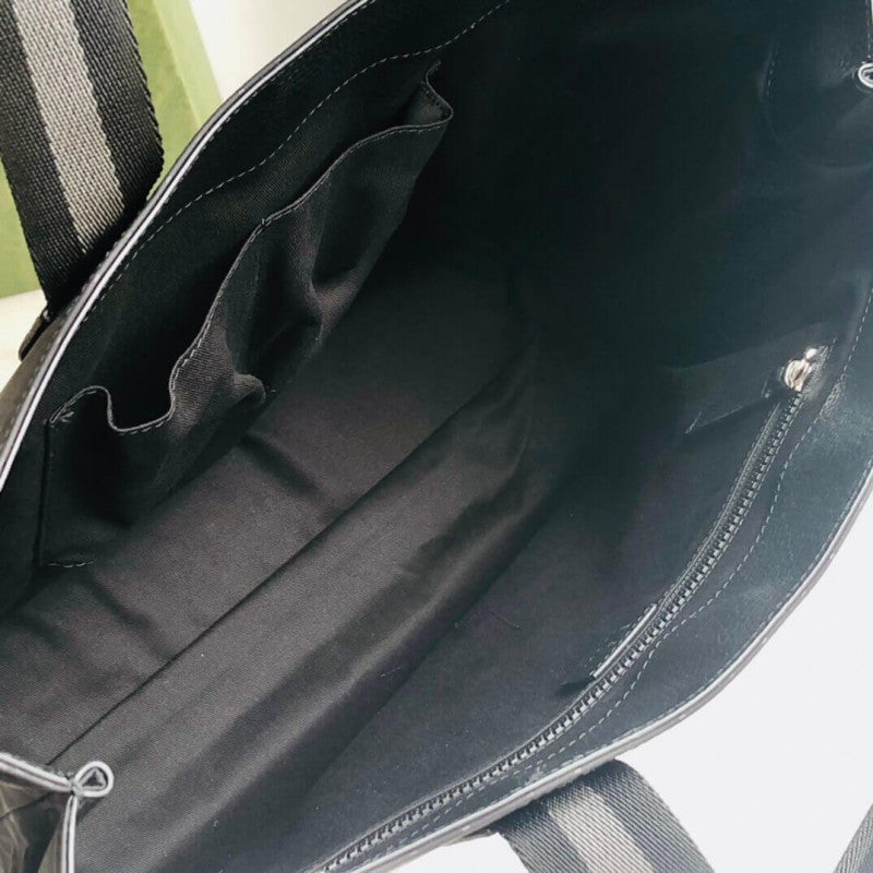 GG Guccissima Black Nylon Tote Bag 449176 - TGSIKIBW