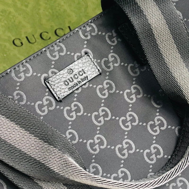 GG Guccissima Black Nylon Tote Bag 449176 - TGSIKIBW