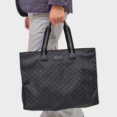 GG Guccissima Black Nylon Tote Bag 449176 - TGSIKIBW