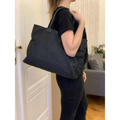 GG Guccissima Black Nylon Tote Bag 449176 - TGSIKIBW