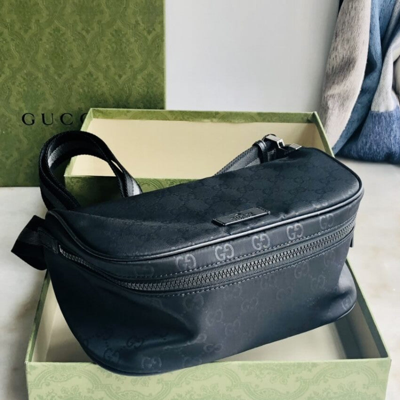 GG Guccissima Nylon Waist Crossbody Bag 449182 - TGSIKIBW