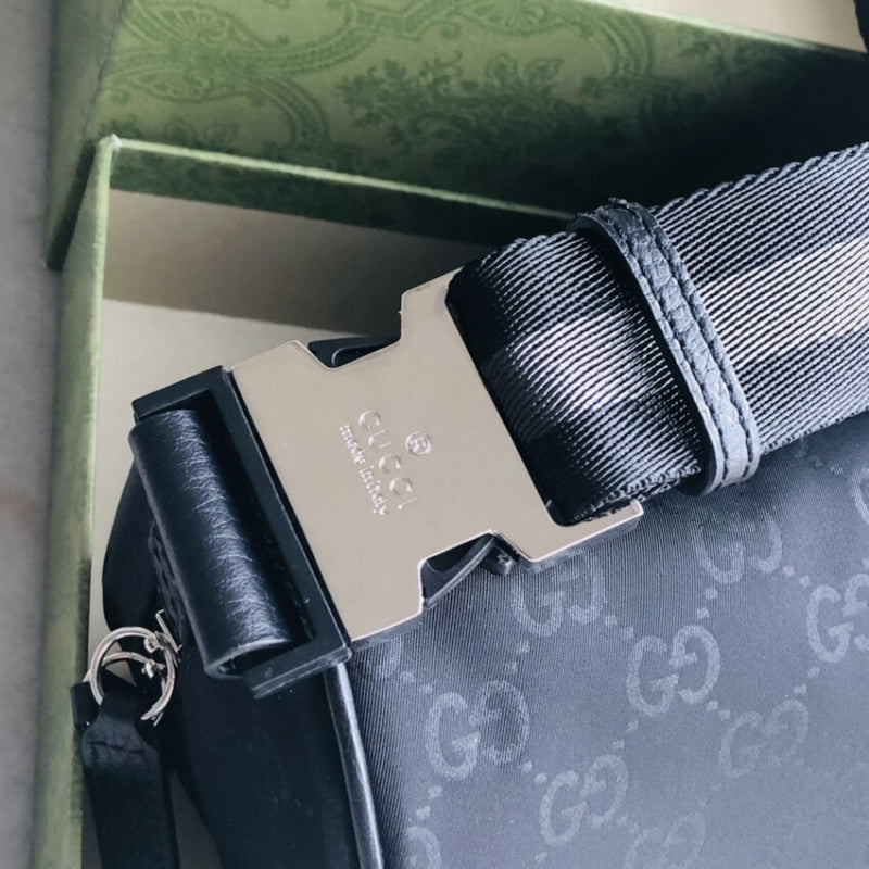 GG Guccissima Nylon Waist Crossbody Bag 449182 - TGSIKIBW