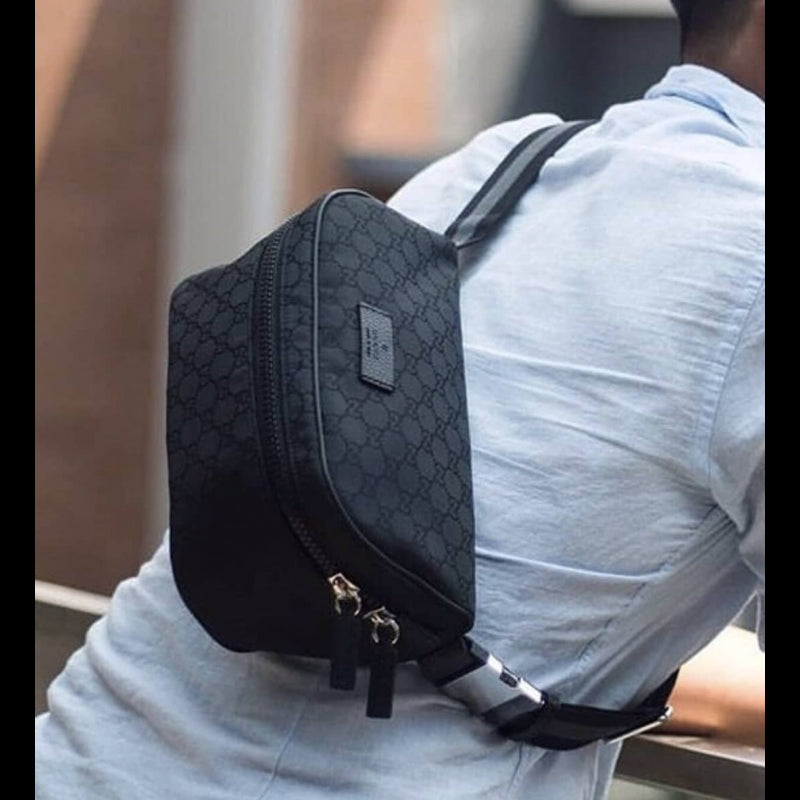 GG Guccissima Nylon Waist Crossbody Bag 449182 - TGSIKIBW
