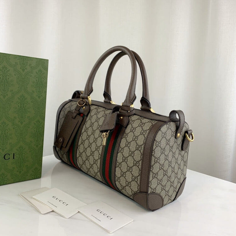 GG large Duffel Bag With Web 645017 - TGSIKIBW