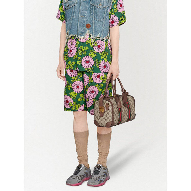 GG large Duffel Bag With Web 645017 - TGSIKIBW