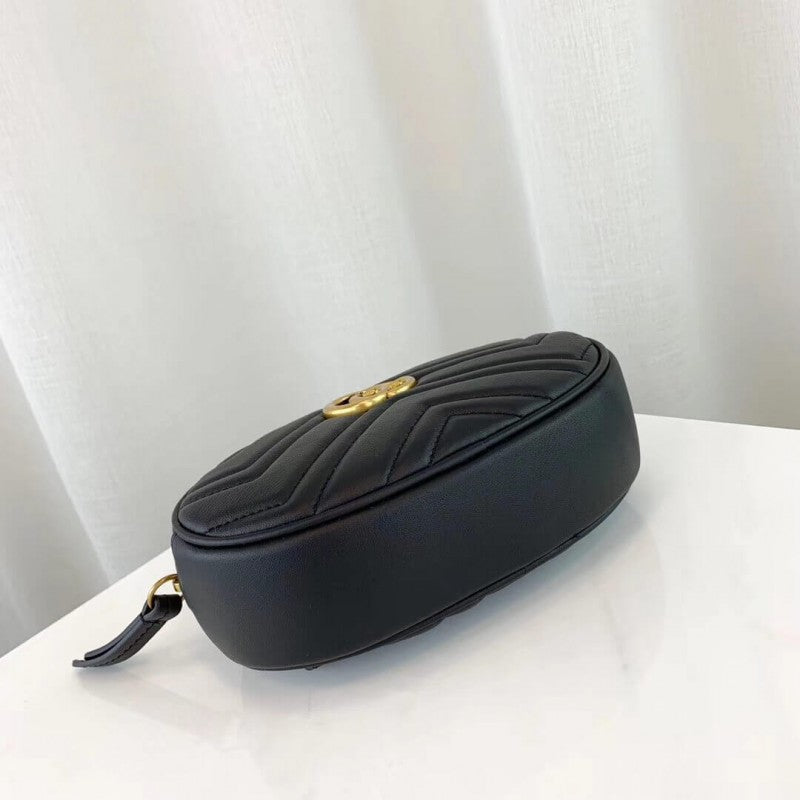 GG Marmont Matelasse Leather Belt Bag 476434 - TGSIKIBW