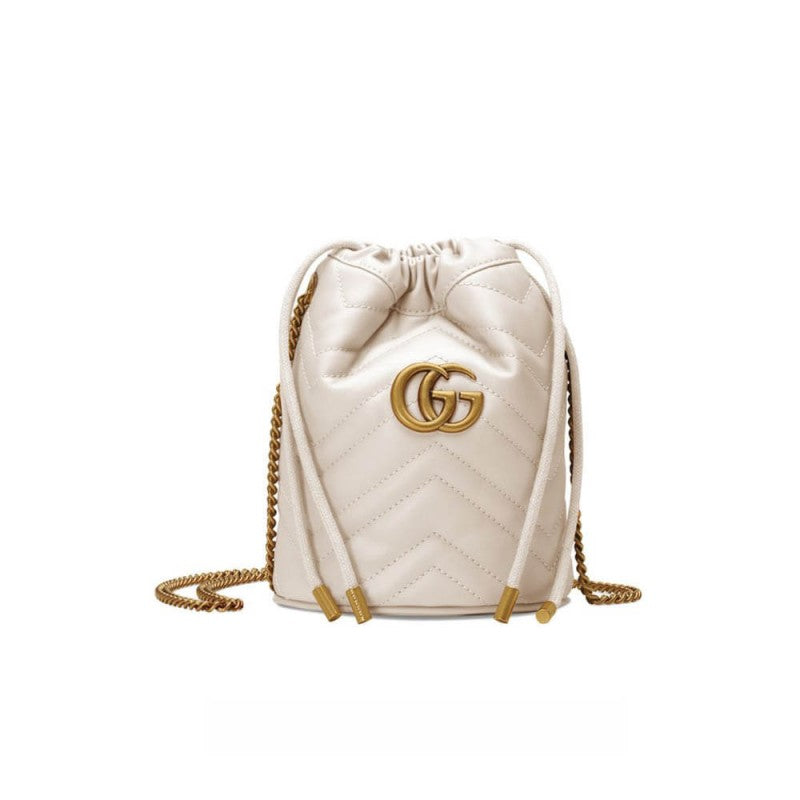 GG Marmont Matelass¨¦ Mini Bucket Bag 575163 - TGSIKIBW