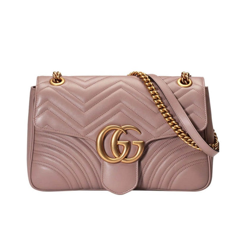 GG Marmont Medium Matelass¨¦ Shoulder Bag 443496 - TGSIKIBW