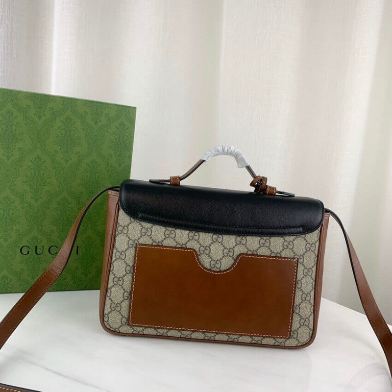 Padlock large Shoulder Bag in GG Supreme Canvas 644527 - TGSIKIBW