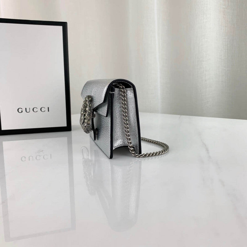 Silver Dionysus Super Mini Bag 476432 - TGSIKIBW